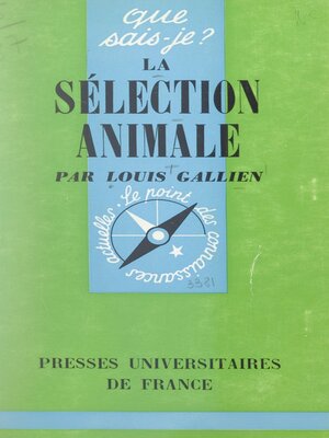 cover image of La sélection animale